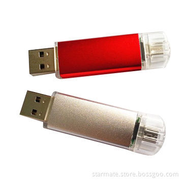 New Arrival OTG Smartphone USB Flash Drives, Made of Plastic Material